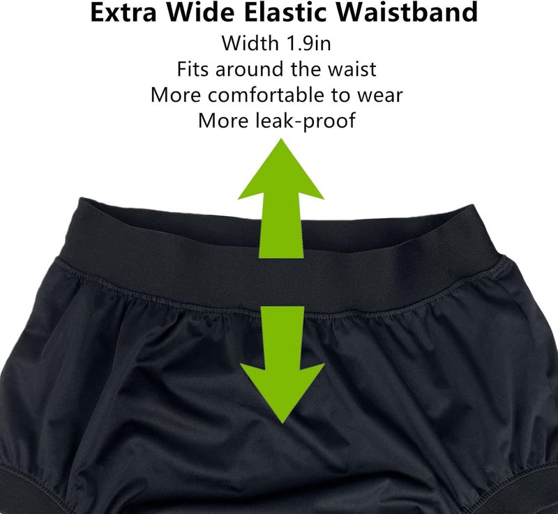 AQX Adult Diaper Cover for Incontinence High Waist Active Waterproof Latex Pants with Cotton Layer Noiseless Reusable Washable Pull Up Plastic Pants High Waist 5XL - Image 5