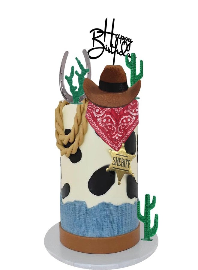 DiDida Cowboy Cake Topper for Western Theme Party - Image 1