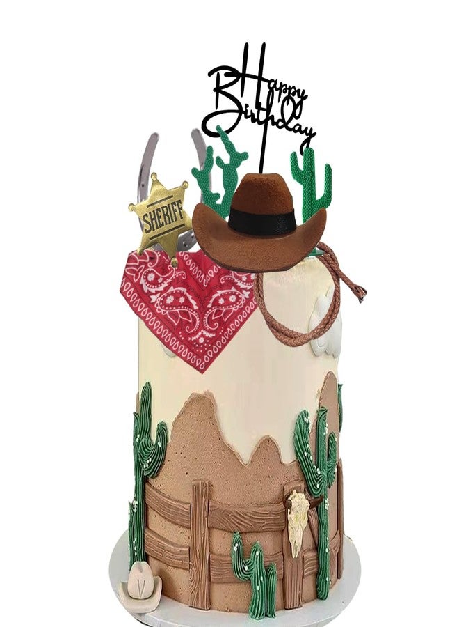 DiDida Cowboy Cake Topper for Western Theme Party - Image 4