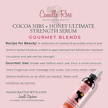 Camille Rose Naturals Cocoa Nibs Honey Ultimate Growth Serum 240ml - Image 4