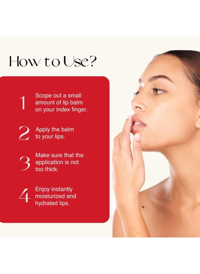 Nourish Mantra Rose Repair Lip Balm with SPF/Made with Rose Extracts, Olive oil, Shea Butter, Vitamin E and Avocado Oil/For Dry, Chapped and Dark Lips/ 12gms - Image 4