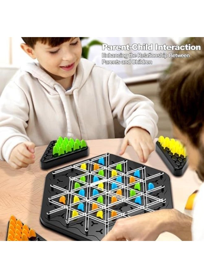 لعبة الشطرنج مثلث السلسلة، لعبة تريغّل، لعبة المطاط تريغّل، مجموعة لعبة شطرنج السلسلة مثلث، لعبة تفاعلية عائلية، للأطفال، والكبار، والعائلة، والحفلات - Image 3