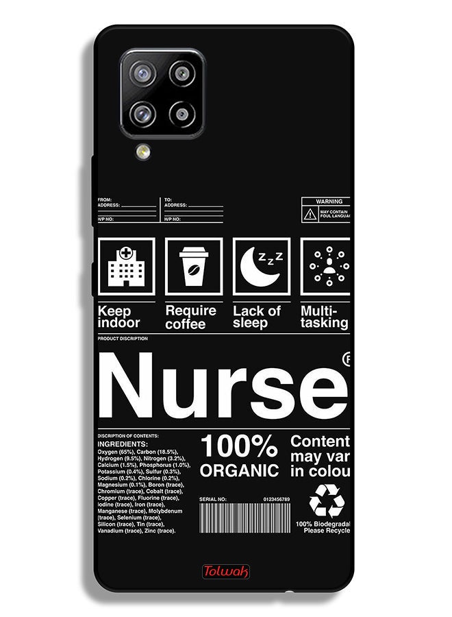 Tolwak Samsung Galaxy A42 5G Protective Case Cover Nurse Sticker - Image 1