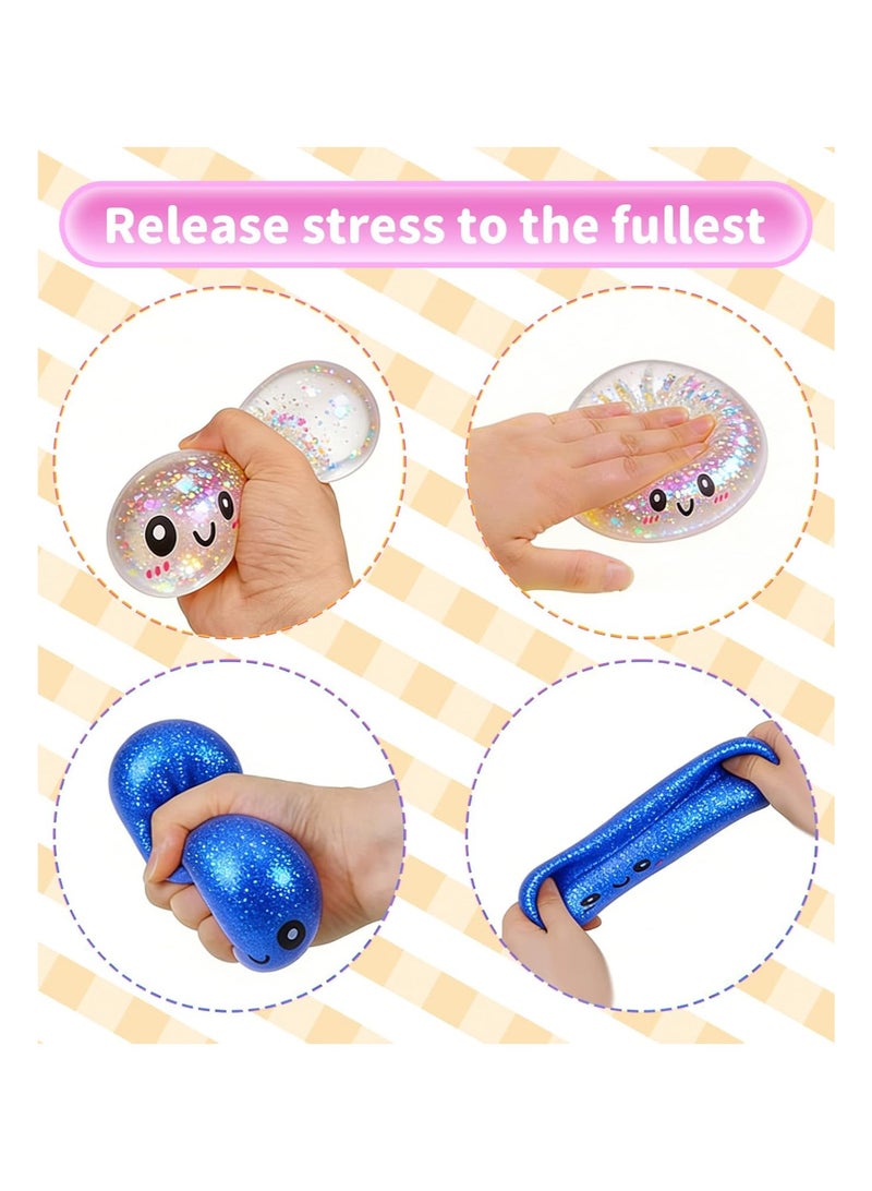 2 PCS Dumpling Squishy Dumpling Stress Ball Steamed Stuffed Bun Stress Relief Squeezing Bun Toys For Halloween Project Tricking People Kid Playing - Image 3