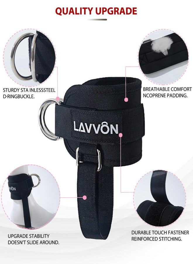 LAVVON 7Pcs-Barbell Pad Set for Hip Thrust - Squat Pad, Bench Press Workout Foam Weight Lifting Bar Cushion,Gym Accessories for Women with Bar Bad,with Gym Ankle Straps,Hip Resistance Bands,Lifting Strap - Image 5
