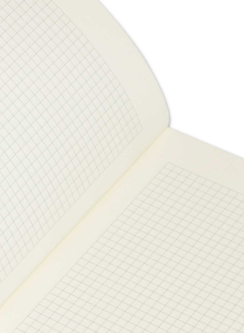 FIS  Pvc Soft Cover Note Book A4 5Mm Square With Border 80 Sheets-Maroon -FSNBPV5MMA480MR - Image 2