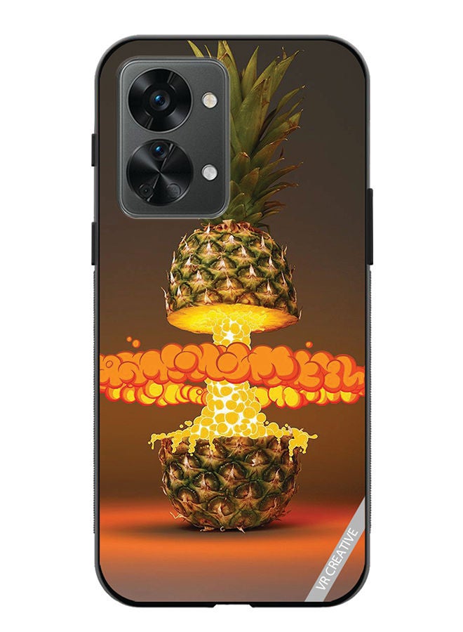 VR CREATIVE Protective Case Cover For OnePlus Nord 2T Fire Pineapple Design Multicolour - Image 1
