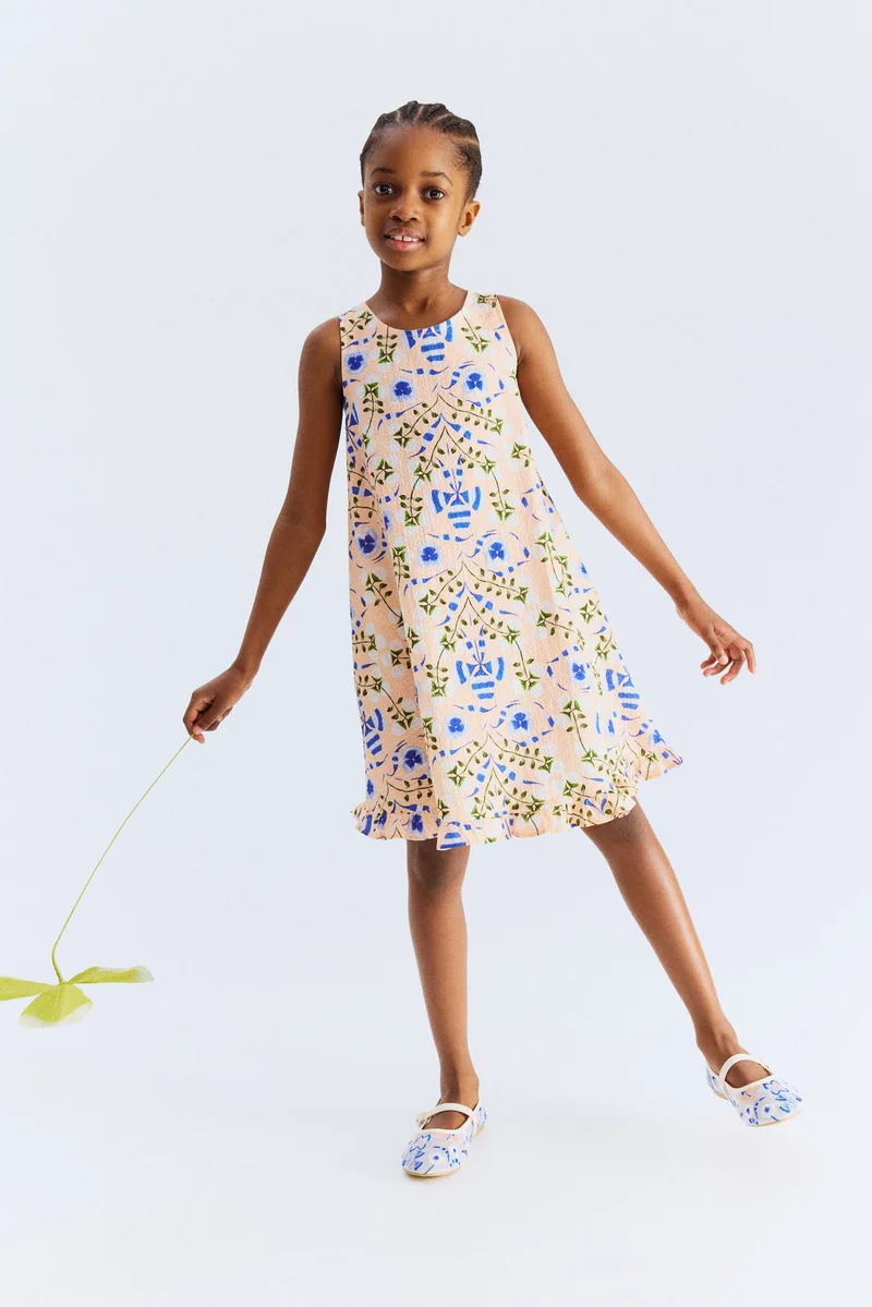 اتش اند ام فستان منقوش