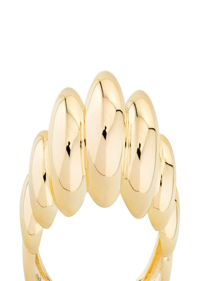 Miabella Italian 925 Sterling Silver or 18K Gold Plated Bead Ball Stackable Ring for Women/Made in Italy (Yellow-Gold-Plated-Silver, Size 7) - Image 4