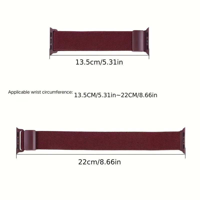 Nylon Sport Band for Apple Watch 49mm 46mm 45mm 44mm 42mm Avocado Green Magnetic Stretchy Solo Loop Compatible with iWatch Series SE Ultra 11 10 9 8 7 6 5 4 3 2 1 Fitness Strap for Women Men - Image 2