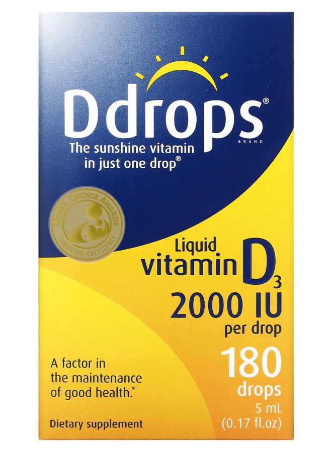 Ddrops Liquid Vitamin D3 2000 IU 0.17 fl oz (5 ml)