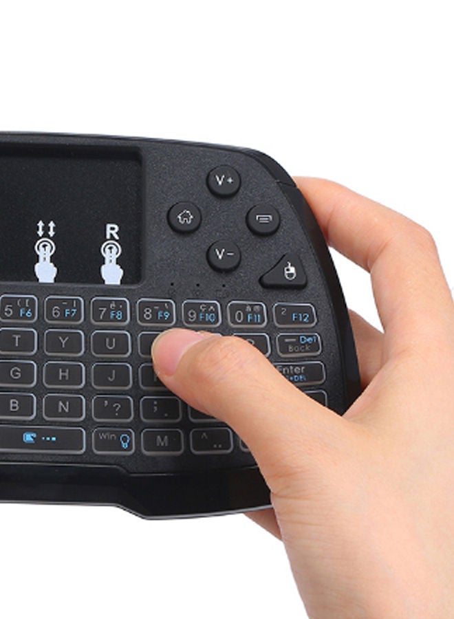 NIBEMINENT 4-Colour Backlight Wireless Keyboard - French Black - Image 3