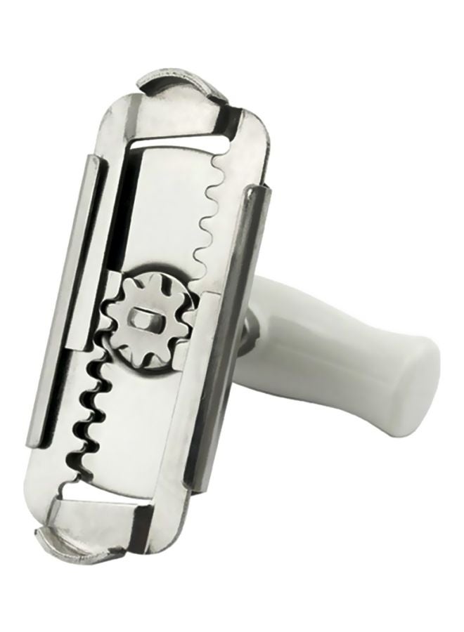 إسكدنيا فتاحة علب من الستانلس ستيل قابلة للتعديل فضي/أبيض 10x20x10سم - Image 1