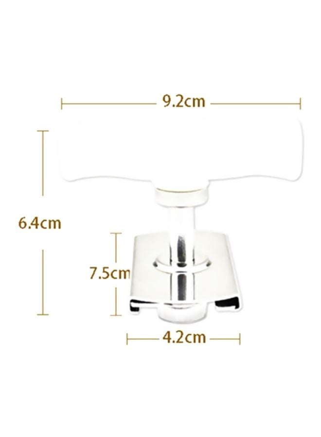 إسكدنيا فتاحة علب من الستانلس ستيل قابلة للتعديل فضي/أبيض 10x20x10سم - Image 2