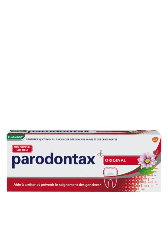 بارودونتاكس معجون أسنان بارودونتاكس الأصلي عبوة ٢ × ٧٥ مل - Image 1