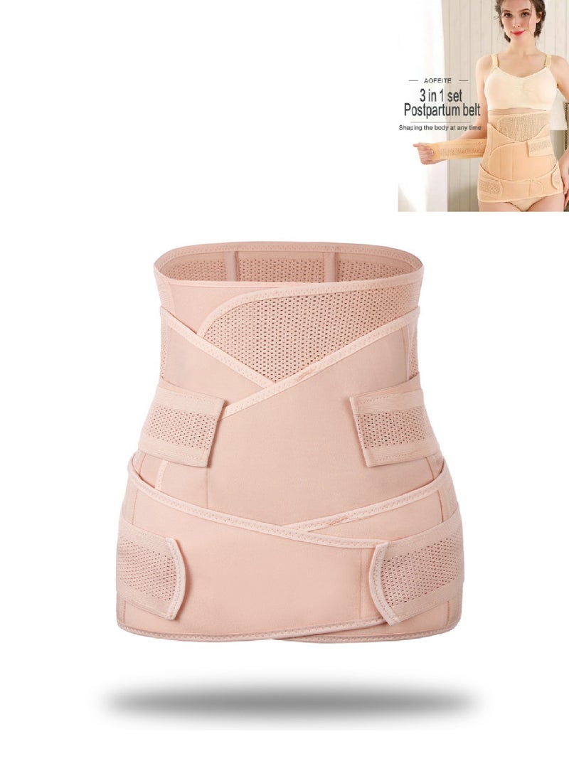 روك بو الأمل والحياة 3 في 1 حزام البطن الطبي بعد الولادة لتعزيز العضلات ، ونحت البطن ، واستعادة الشكل الطبيعي - أحجام متعددة - Image 1