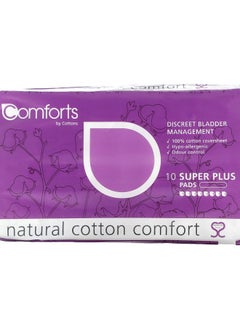 Natural Cotton Comfort Super Plus 10 Pads