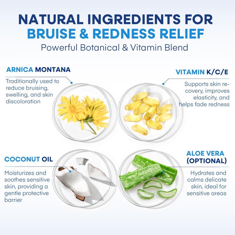 Hermon Arnica Bruise Cream with Vitamin K: Sensitive Skin & Face Formula for Bruising, Swelling & Thin Skin â€“ Extra Strength Arnica Montana Hydrating Moisturizer 2 Oz - Image 3