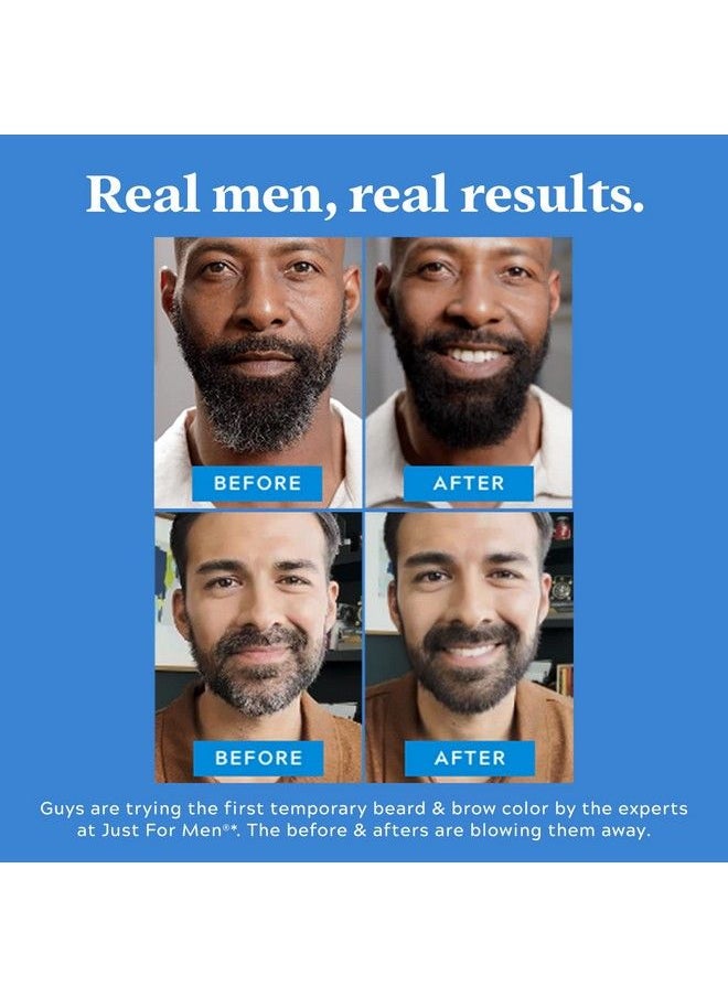 1Day Beard & Brow Color Temporary Color For Beard And Eyebrows For A Fuller Welldefined Look Up To 30 Applications Darkest Brown/Black