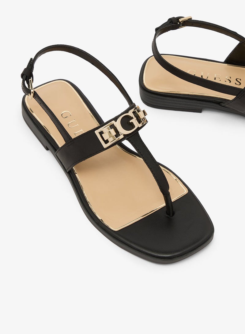 GUESS Casual Slingback Flat Sandals - Image 4