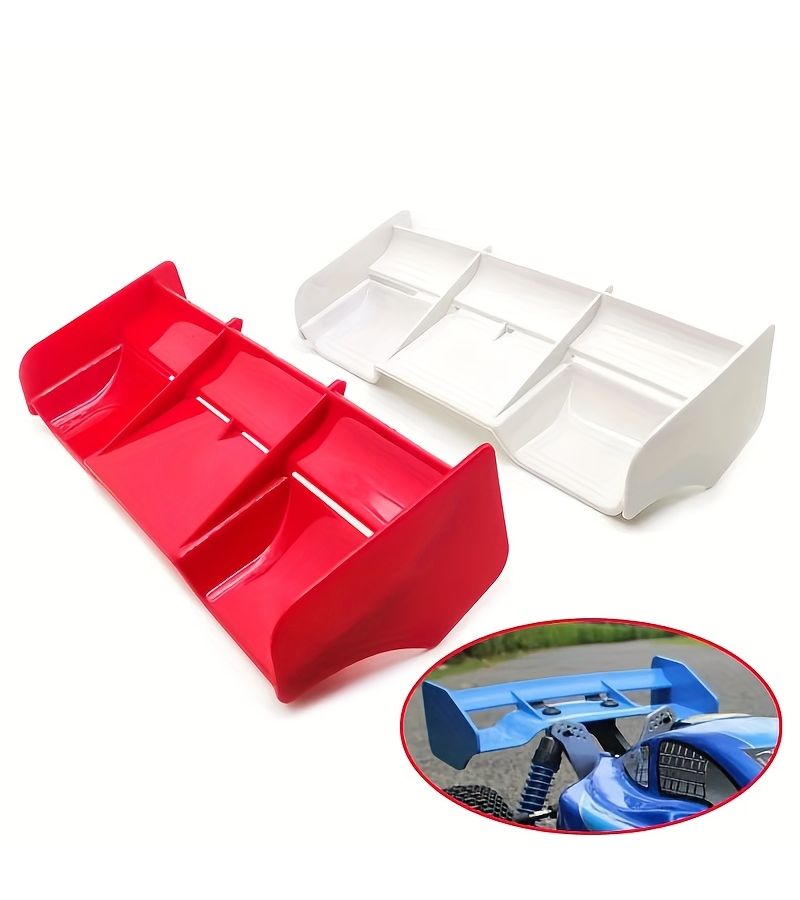 1 Piece Green Plastic Rear Wing for 1 8 Scale RC Off Road Buggy Cars Easy Install Durable Design Portable Accessory 50 Grams - Image 3