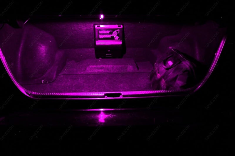 SAWE 44mm 12-SMD 3528 Festoon LED Bulbs For Car Side Door Courtesy Rigid Loop 1.73" LED Light Bulbs 561 562 567 (8 pieces) (Pink/Purple) - Image 3