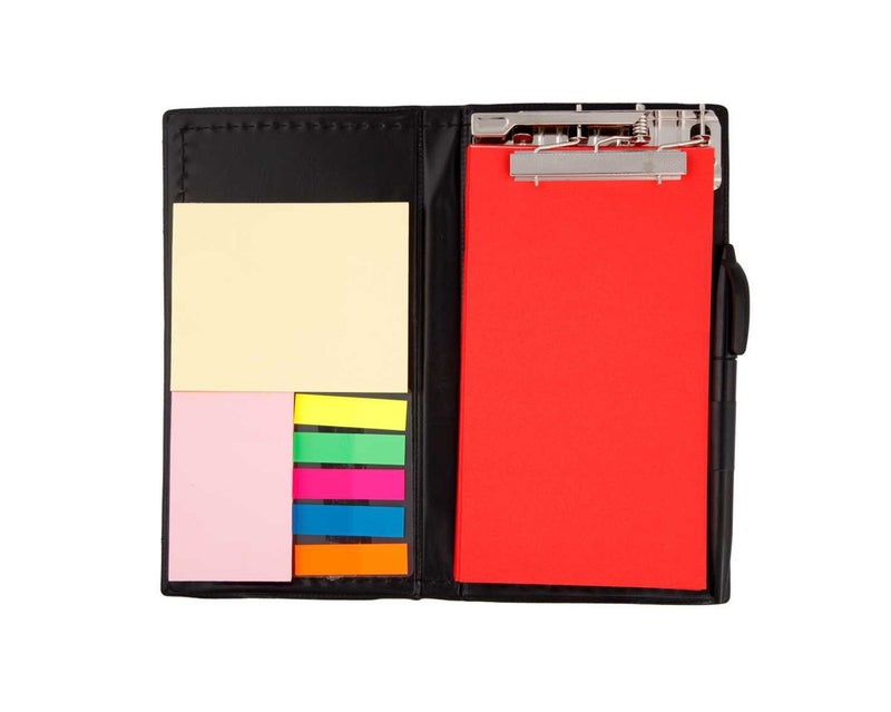 COI Memo Note Pad|Memo Note Book with Sticky Notes & Clip Holder in Diary Style (Crimson Red) - Image 2