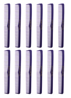 Allegro Combs Allegro Combs 400 Hair Combs Barber Comb Set Hair Cutting Pocket Comb For Hair Stylist Styling Comb Men’s Women’s Made In USA Purple 12 Pk.  - Image 1