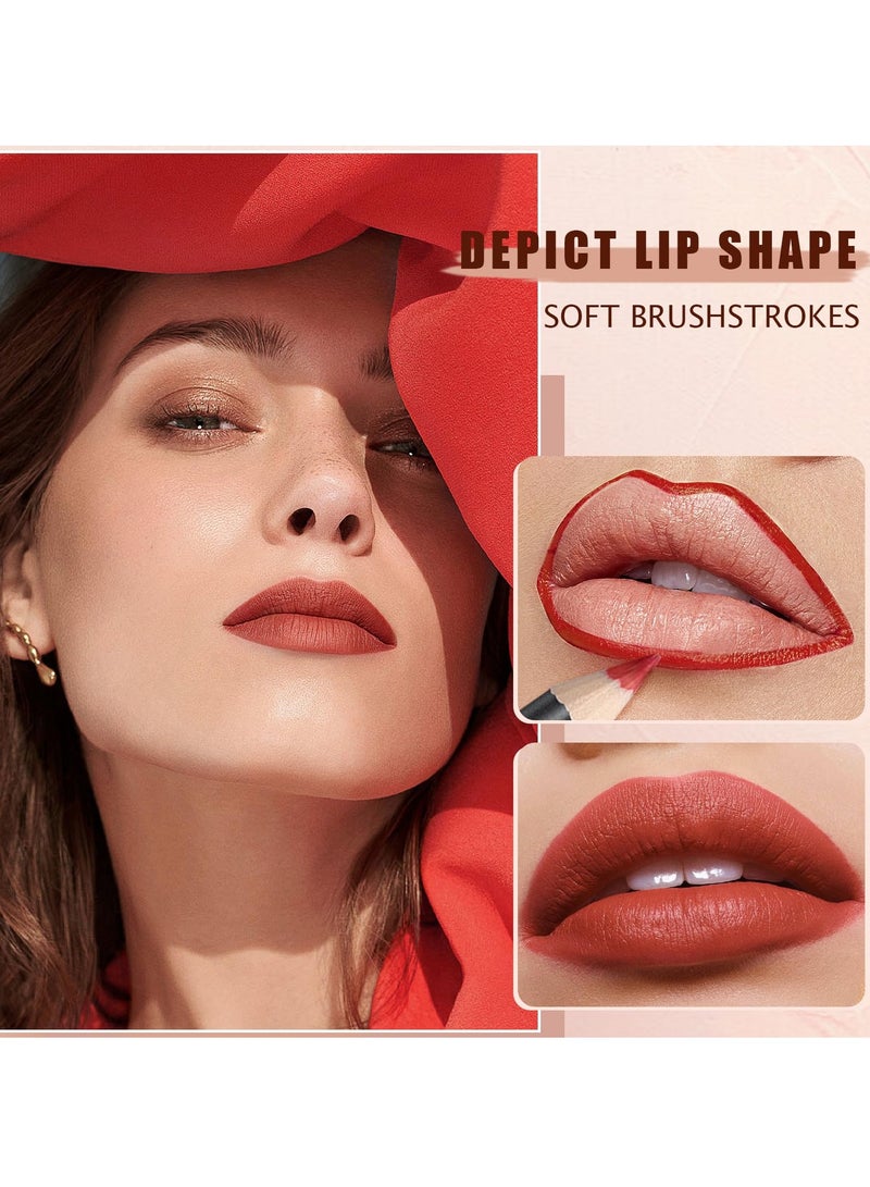 سيوسي مجموعة أقلام تحديد الشفاه غير اللامعة، 12 لونًا، عالي الصبغة، مقاوم للماء، قلم أحمر شفاه يدوم طويلاً، أقلام تحديد الشفاه غير اللامعة غير اللاصقة، مجموعة هدايا المكياج للنساء والفتيات - Image 5