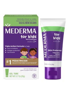Mederma Mederma Scar Gel for Kids; Reduces the Appearance of Old and New Scars from Cuts, Burns, Surgery; Goes on Purple and Rubs in Clear; Grape Scented; Ages 2+, 0.70 Oz 