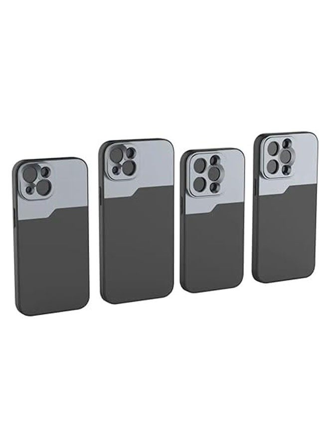 عام حالة لآيفون 15 برو ماكس / 15 برو / 15 بلس / 15 ، ماكرو أنامورفي ، عدسة زاوية واسعة 17 مم ، قاعدة عدسة (بولي كربونات + تي بي يو) - Image 3