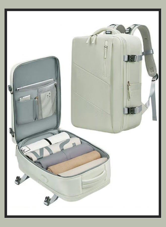 Canway Large Travel Backpack Carry On Backpack Expandable Airline Airplane Approved Weekender Backpack Hiking Backpack Laptop Backpack with USB Charging Port Waterproof Backpack - Image 1