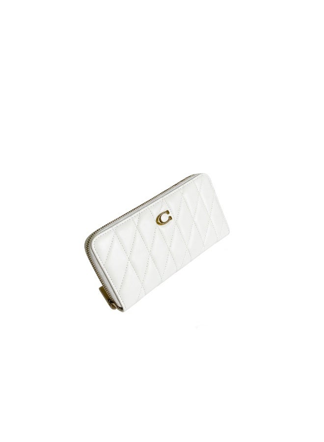 coachoutlet Women's long leather wallet card holder, elegant clutch for women, classic style - Image 4