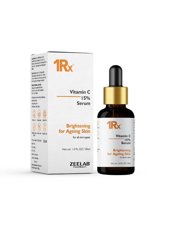 Zeelab Vitamin C 15% Face Serum , Brightening & Anti Aging Formula for Radiant Skin - Image 1