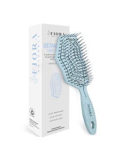 Fiora Naturals Fiora Naturals Hair Detangling Brush 100 BioFriendly Hair Detangler Brush wUltrasoft Bristles Glide Through Tangles with Ease  For Curly Fine Women Men Kids Toddlers Wet and Dry Hair 