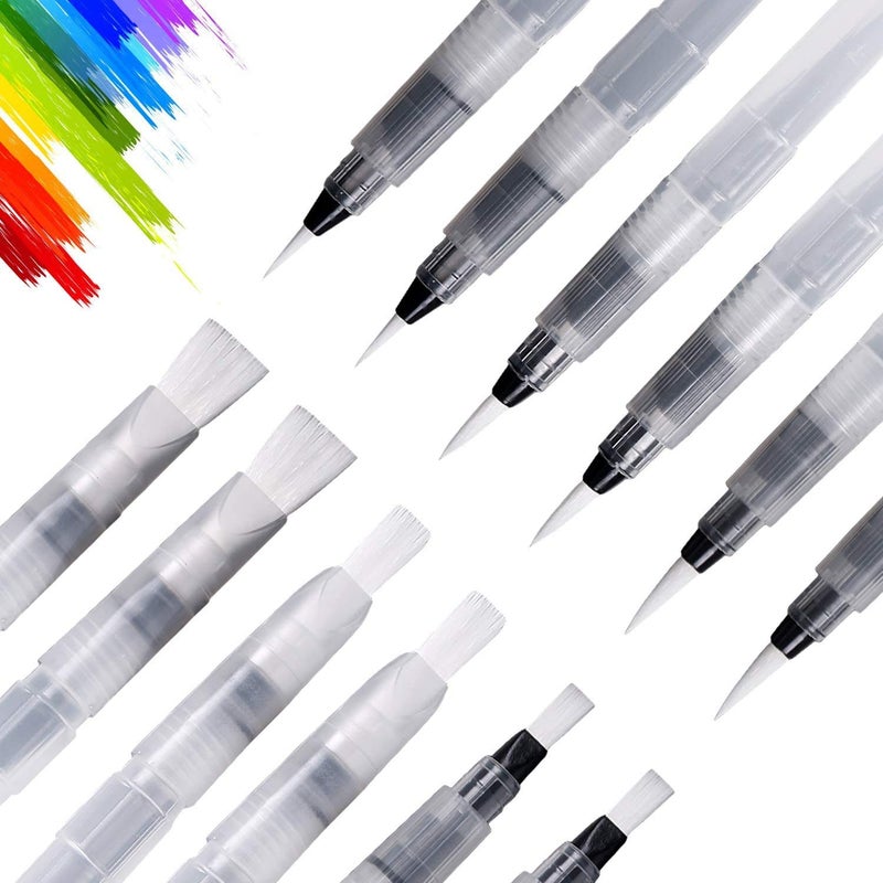 UPINS 12 Piece Water Color Brush Pen Set, Watercolor Paint Pens for Painting Markers - Image 1