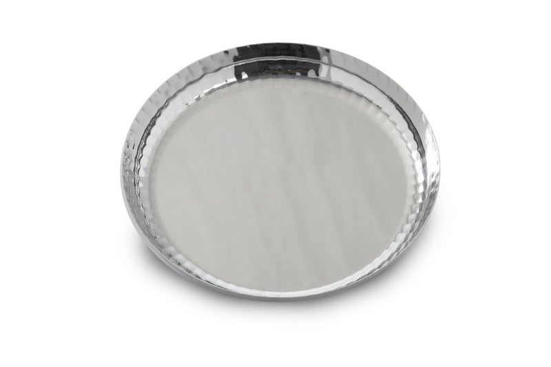 Expresso Stainless Steel Heavy Gauge Deep Wall Snack Plates | Mirror Finish | Rust-Resistant | Durable Steel Serving Plates for Snacks, Meals, Thali | Dishwasher Safe 20.5cm Dia (Pack of 1) - Image 5