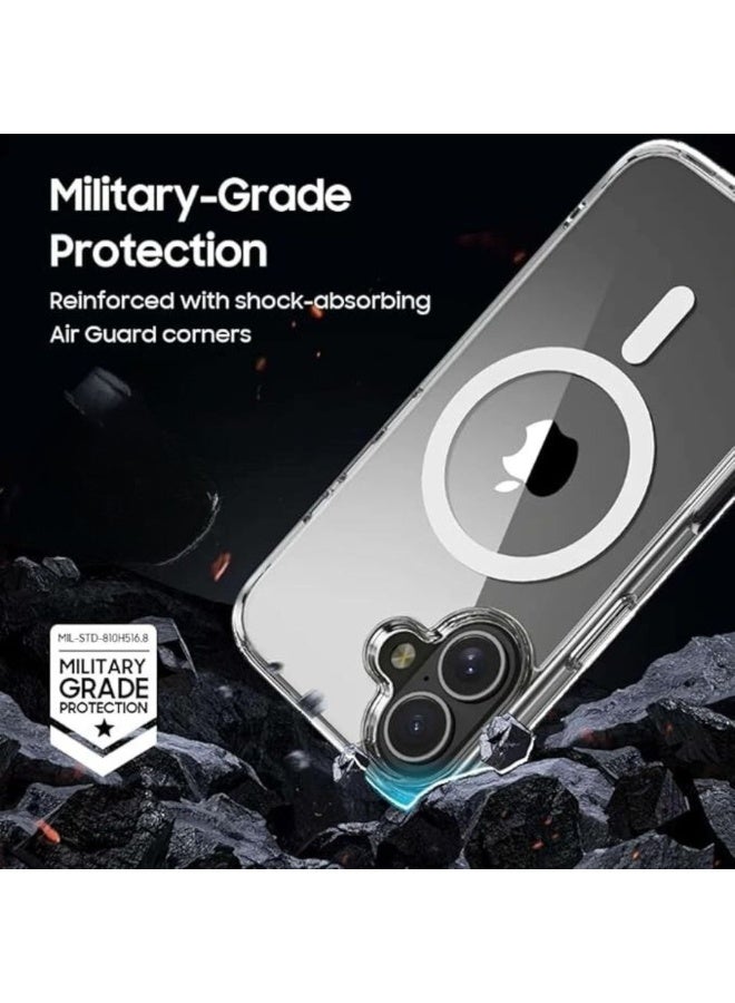 RADSUN Clear Magnetic Shockproof Case Cover for iPhone 17 – Transparent Slim Protective Case with Strong Magnetic Adsorption & Drop Protection - Image 2