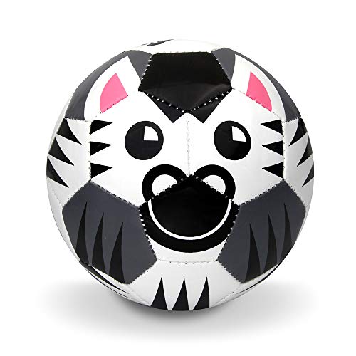 Daball Kid and Toddler Soccer Ball - Size 1 and Size 3, Pump and Gift Box Included (Size 1, Happy, The Zebra) - Image 1