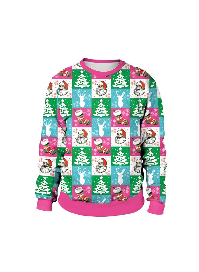 إسكدنيا جنس واحد عيد الميلاد القفز سترة مطبوعة سترة سترة الخريف الشتاء قمم الملابس - Image 1