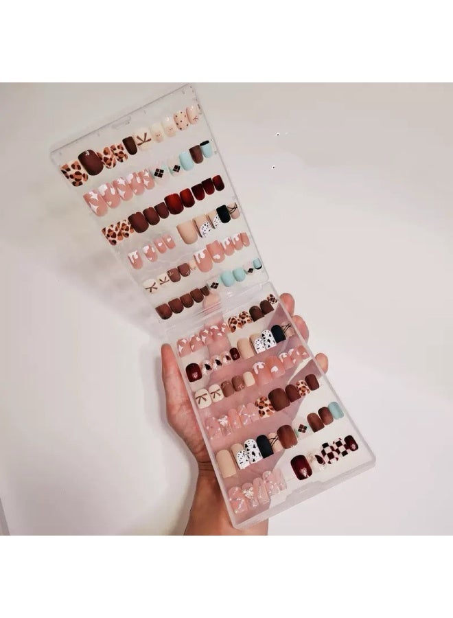 Rozino Clear Empty Press On Nails Storage Box, False Nail Packaging Organizer - Image 2
