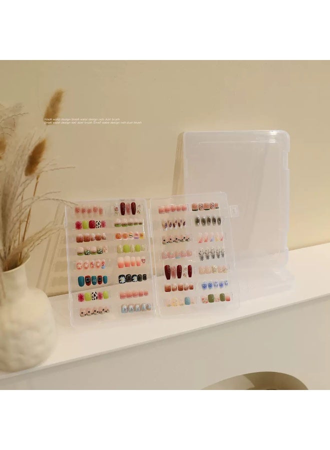 Rozino Clear Empty Press On Nails Storage Box, False Nail Packaging Organizer - Image 5