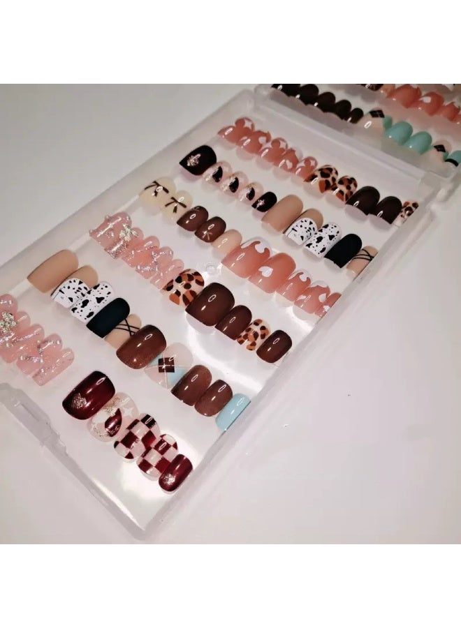Rozino Clear Empty Press On Nails Storage Box, False Nail Packaging Organizer - Image 4