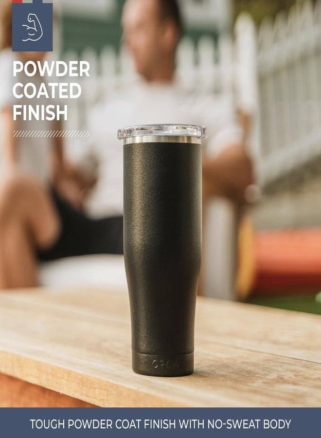 ORCA Chaser 16oz | Insulated, Stainless Steel Cup with a Spill Proof Whale Tale Lid, Dishwasher Safe Tumbler for Hot & Cold Drinks - Pearl - Image 2