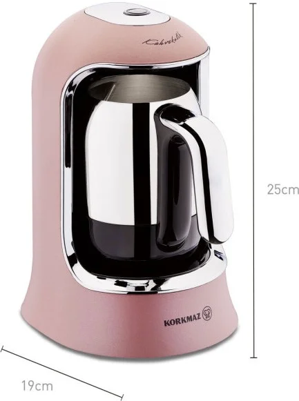 Korkmaz New Generation Kahvekolik Rosegold Chrome Automatic Coffee Machine A860-06