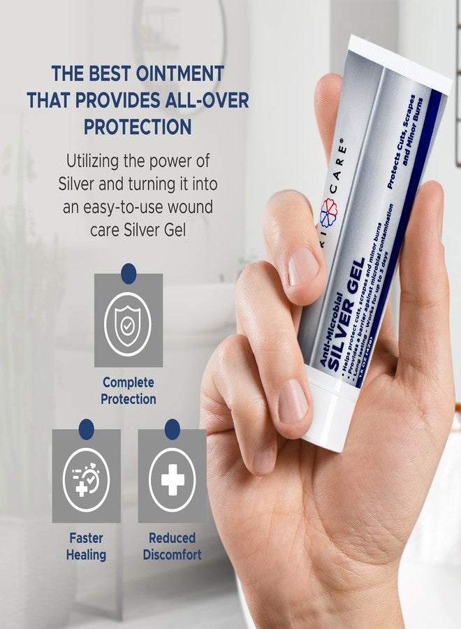 GeriCare Antimicrobial Silver Gel By GeriCare| Wound Care Cream For Cuts Scrapes Minor Burns| Natural Topical Skin Healing Ointment| 55PPM Colloidal Silver Gel For Wound Dressing |Long-Lasting Protection|1.5oz - Image 5