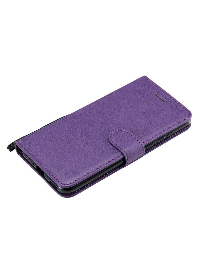 HuHa Case Cover For Huawei Honor Play 4T Pro Solid Color Horizontal Flip Protective Leather Case with Holder & Card Slots & Wallet & Lanyard(Purple) - Image 3