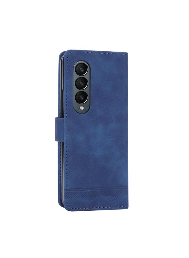 اس-توب جراب لهاتف Samsung Galaxy Z Fold3 5G Dierfeng Dream Line TPU + جراب هاتف من جلد البولي يوريثان - Image 3