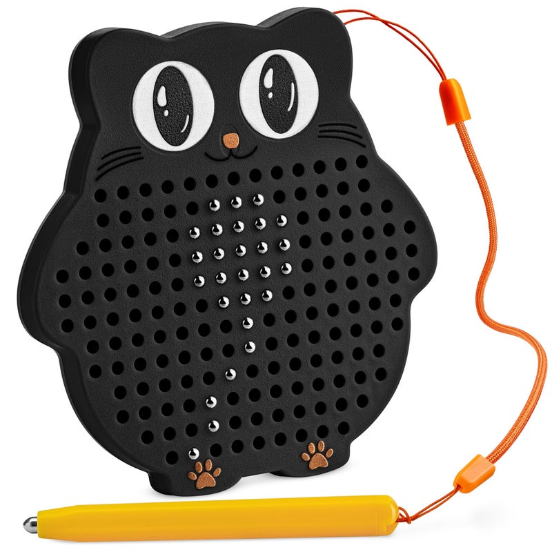 AYNAT FUN Magnetic Drawing Board for Kids & Toddlers with Beads and Magnet Stylus Pen - Magnetic Travel Toy for Airplane & Car Ride Activities for Kids - Image 1
