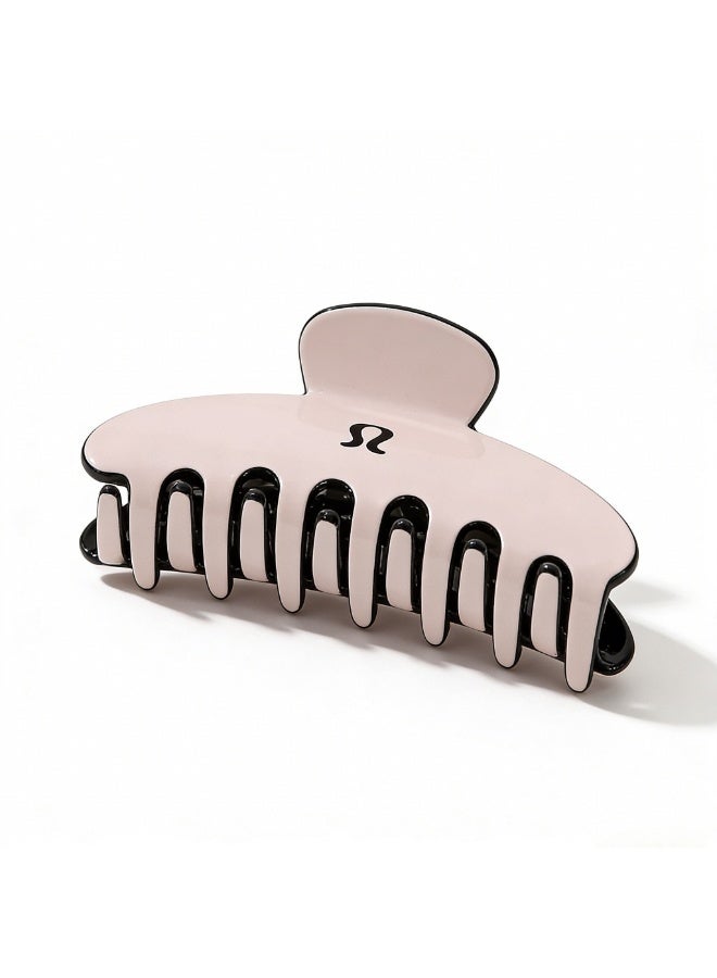 Lululemon Criss-Cross Claw Clip - Blush Pink Hair Accessory with Brand Logo for Daily Styling & Athleisure Looks - Image 2